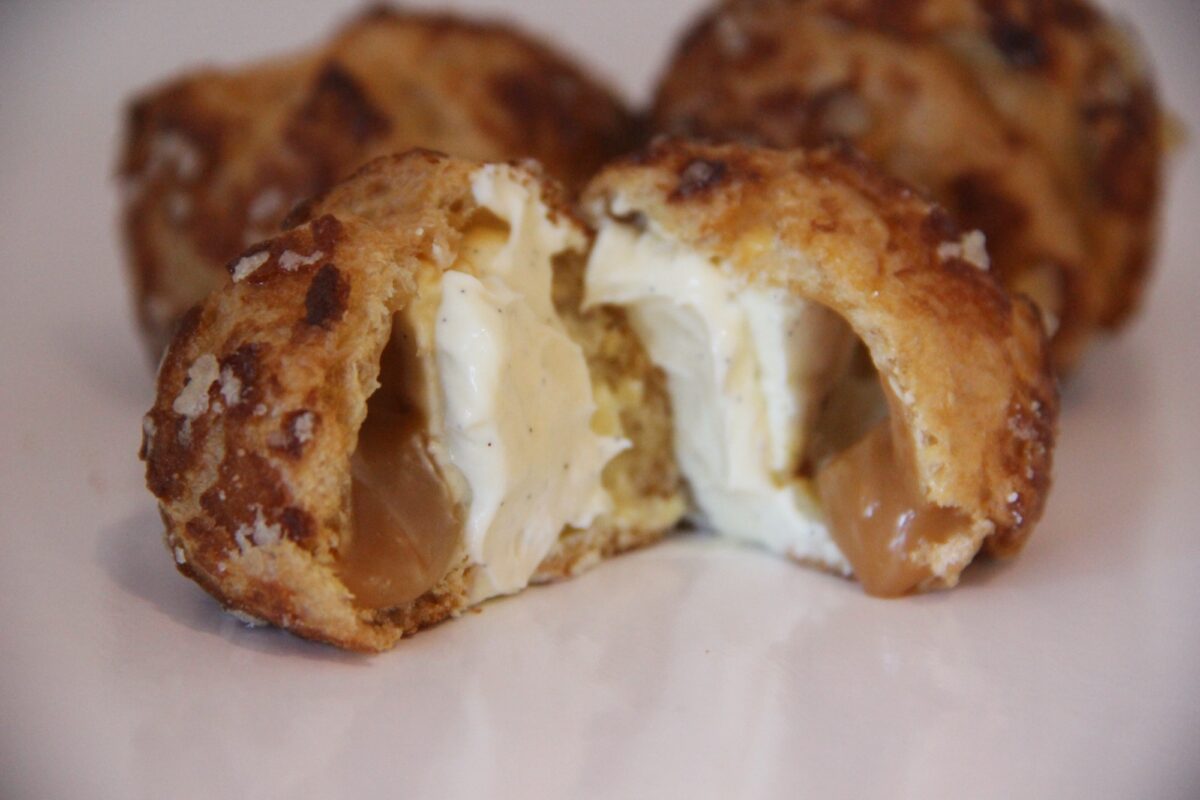 Chouquettes vanille caramel
