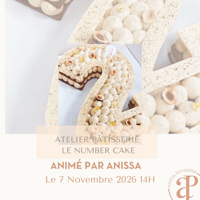 Atelier Adulte - Number cake du 7 NOVEMBRE 14h