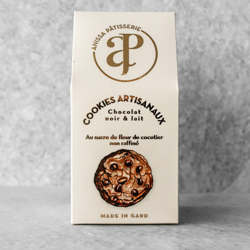 COOKIES CHOCOLAT NOIR ET LAIT (boite de 5)