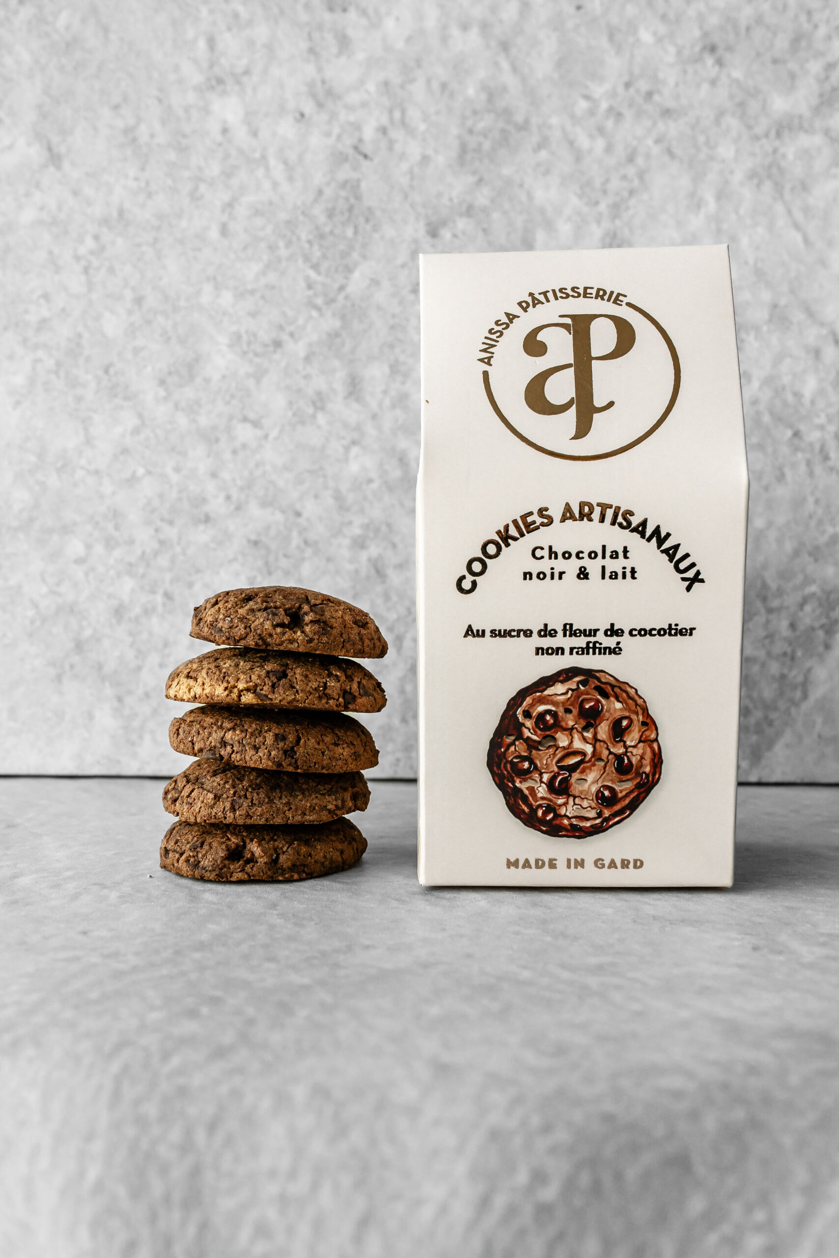 COOKIES CHOCOLAT NOIR ET LAIT (boite de 5) – Image 2